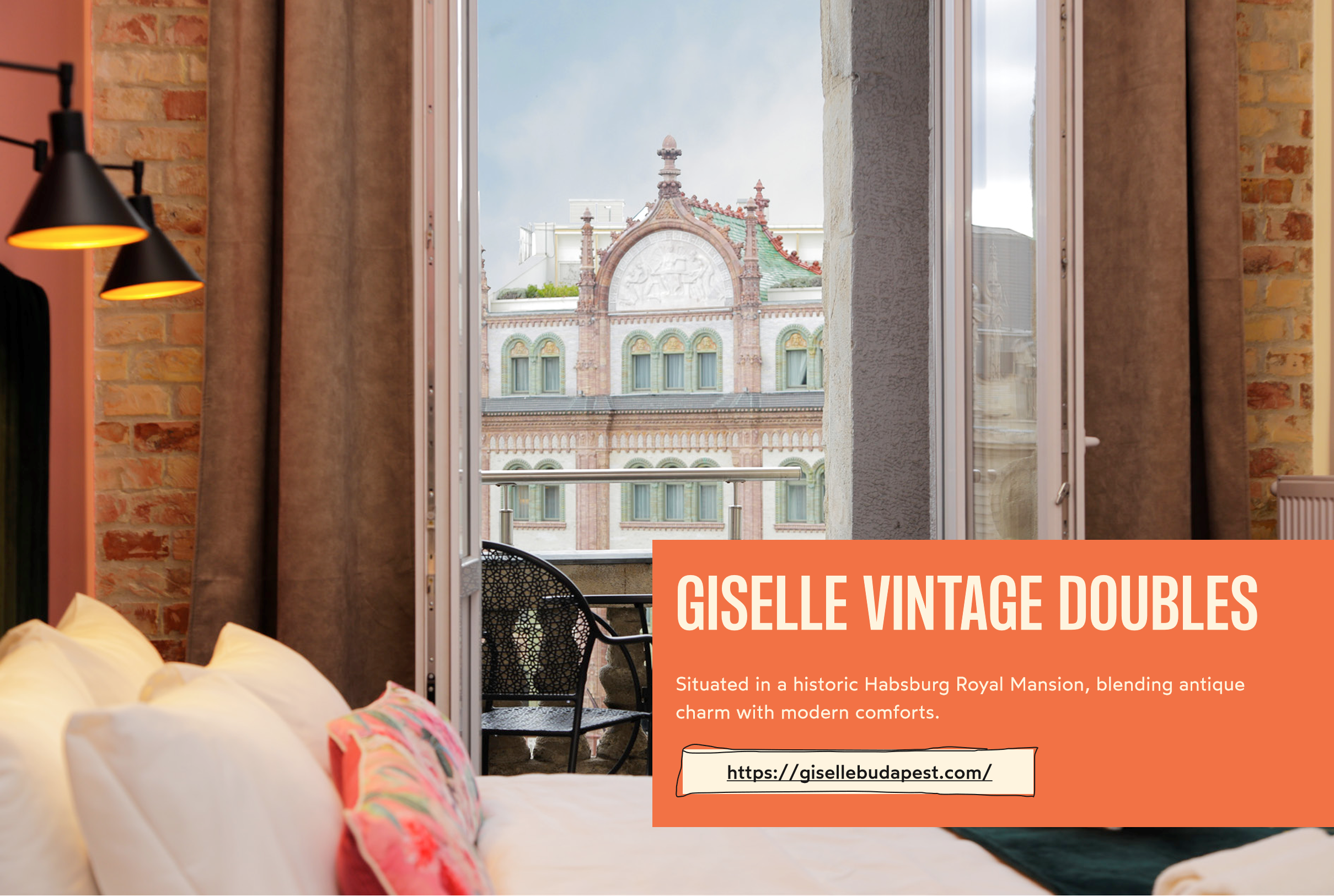 Giselle room with historic city view